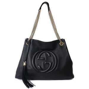Gucci Soho Chain Tote pebbled leather Shoulder Bag